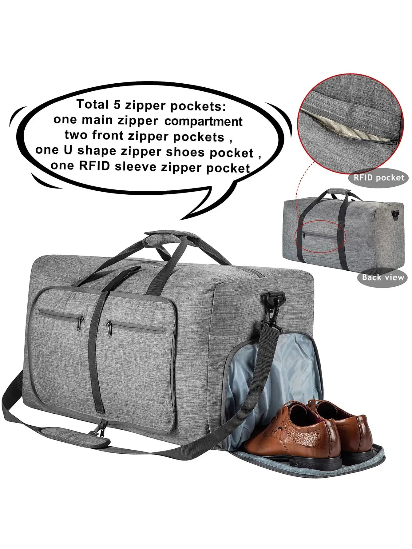 Vannavvisende trenings- og weekendbag – Stor kapasitet, klar for alt