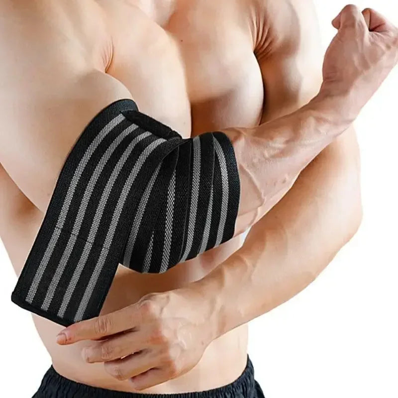 Albuestrap – 100 cm støttebånd for benkpress og styrketrening
