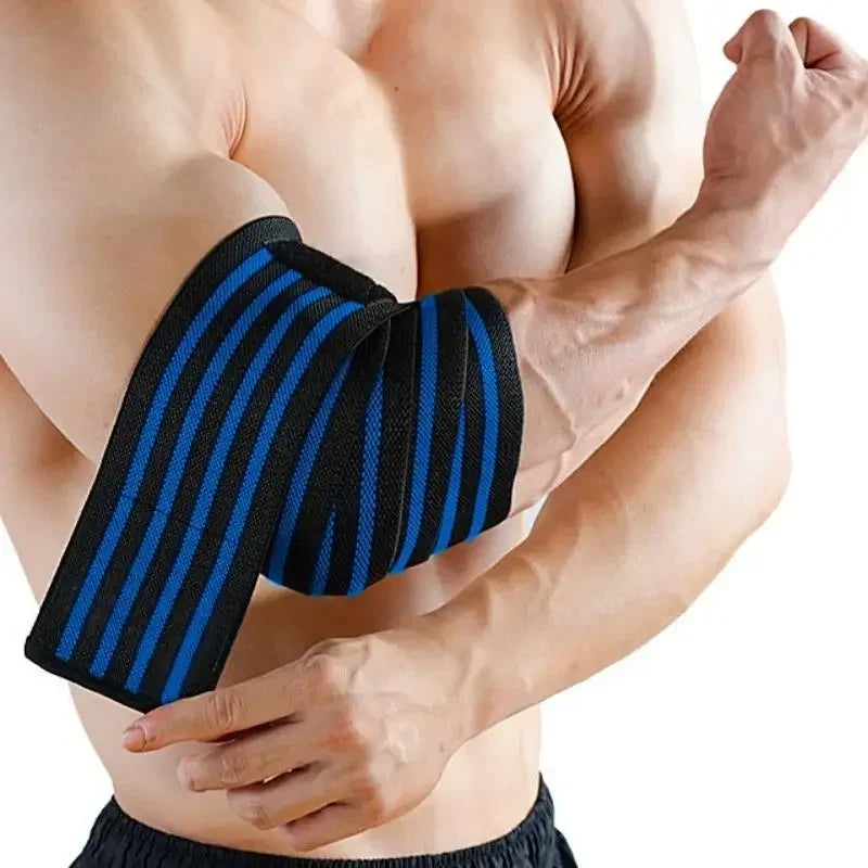 Albuestrap – 100 cm støttebånd for benkpress og styrketrening