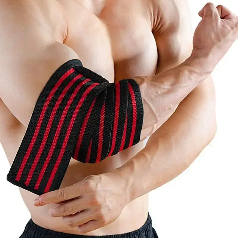 Albuestrap – 100 cm støttebånd for benkpress og styrketrening