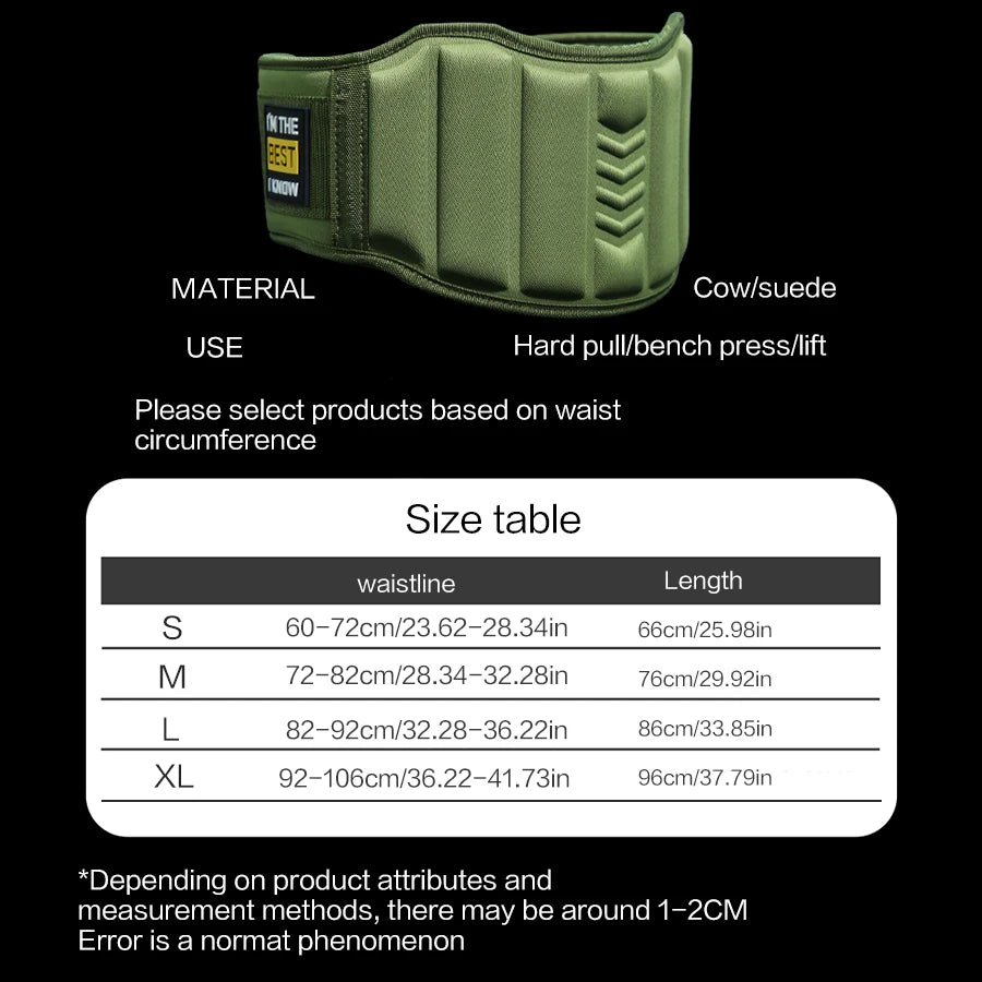 Vektløfterbelte – Premium støtte for korsrygg og kjerne
