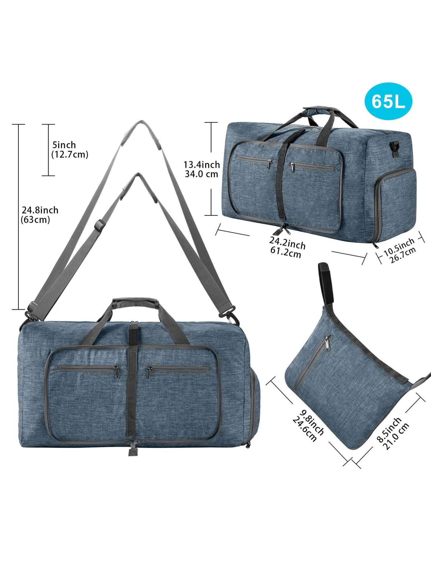 Vannavvisende trenings- og weekendbag – Stor kapasitet, klar for alt
