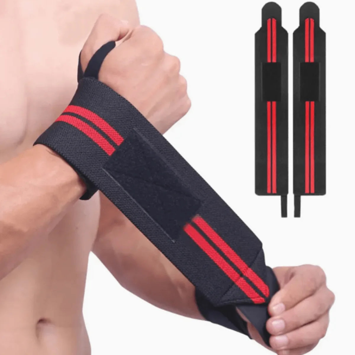 Wrist Wraps – Bandasjestøtte for håndledd (1 par)